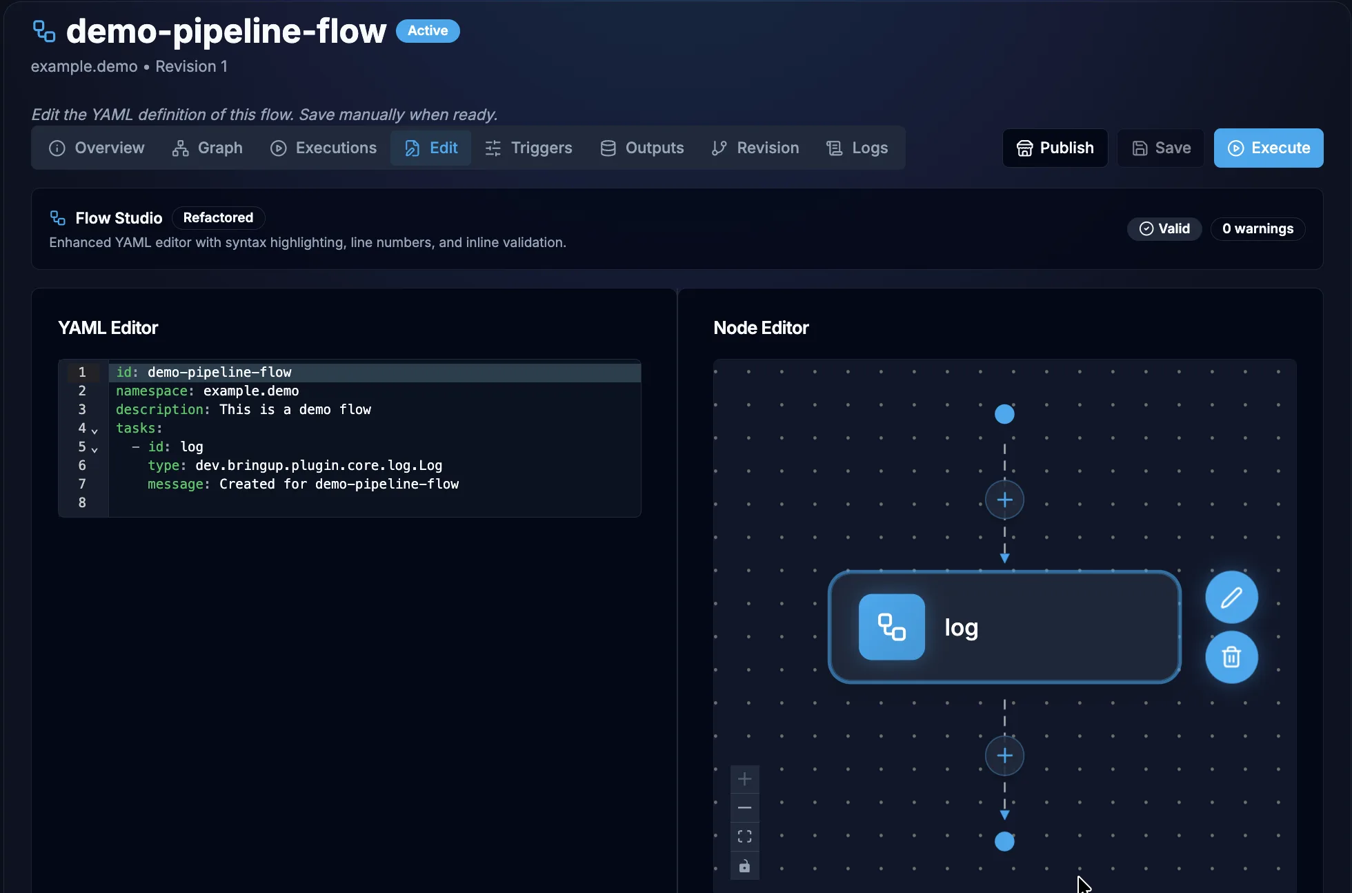 Flow Editor - Empty State